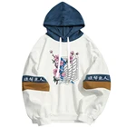 2021 новые летние аниме Брендовая обувь для косплея по аниме атака на Титанов, с принтом толстовки Sharingan пуловер Толстовка Harajuku в стиле хип-хоп легкая одежда для детей