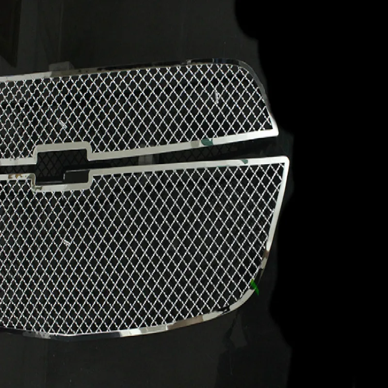 2 шт./компл. нержавеющая сталь ячеистой сетки Передняя решетка для Chevrolet Captiva 2010
