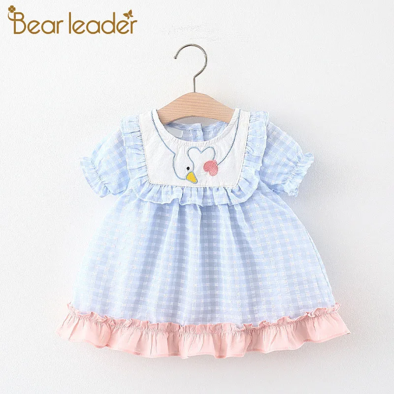 

Bear Leader Newborn Baby Girl Dress Clothes New Toddler Girls Princess Plaid Birthday Dresses for Infant Baby Clothing Vestidos