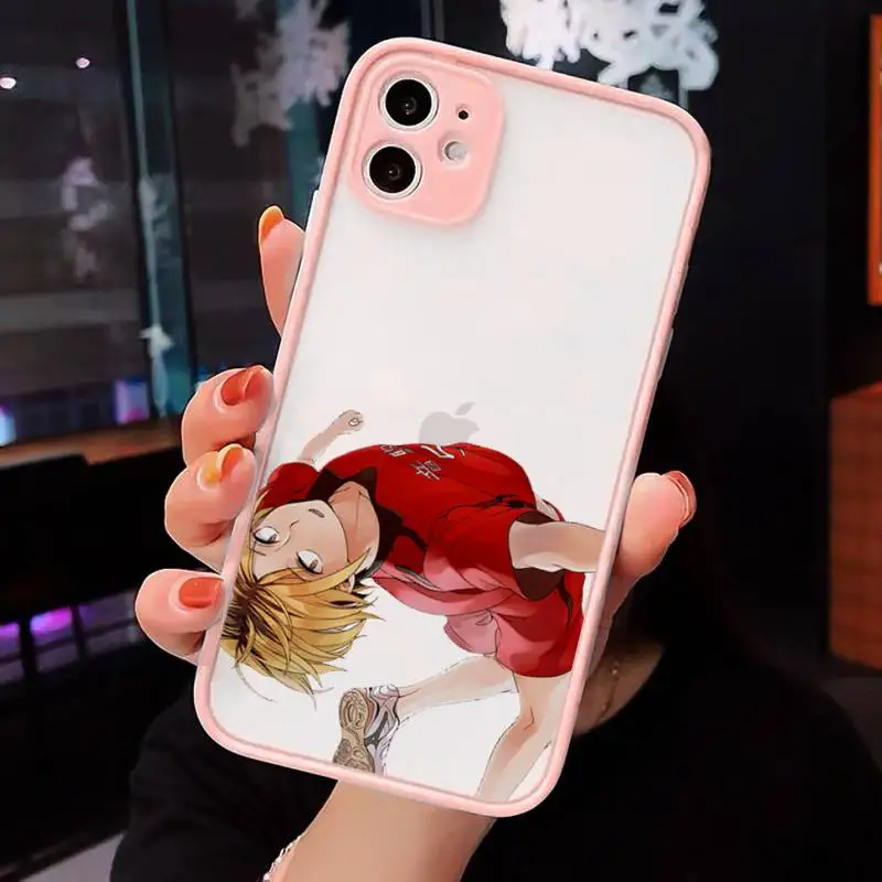 

Kenma Kozume of Haikyuu anime Phone Cases matte transparent For iphone 7 8 11 12 plus mini x xs xr pro max cover