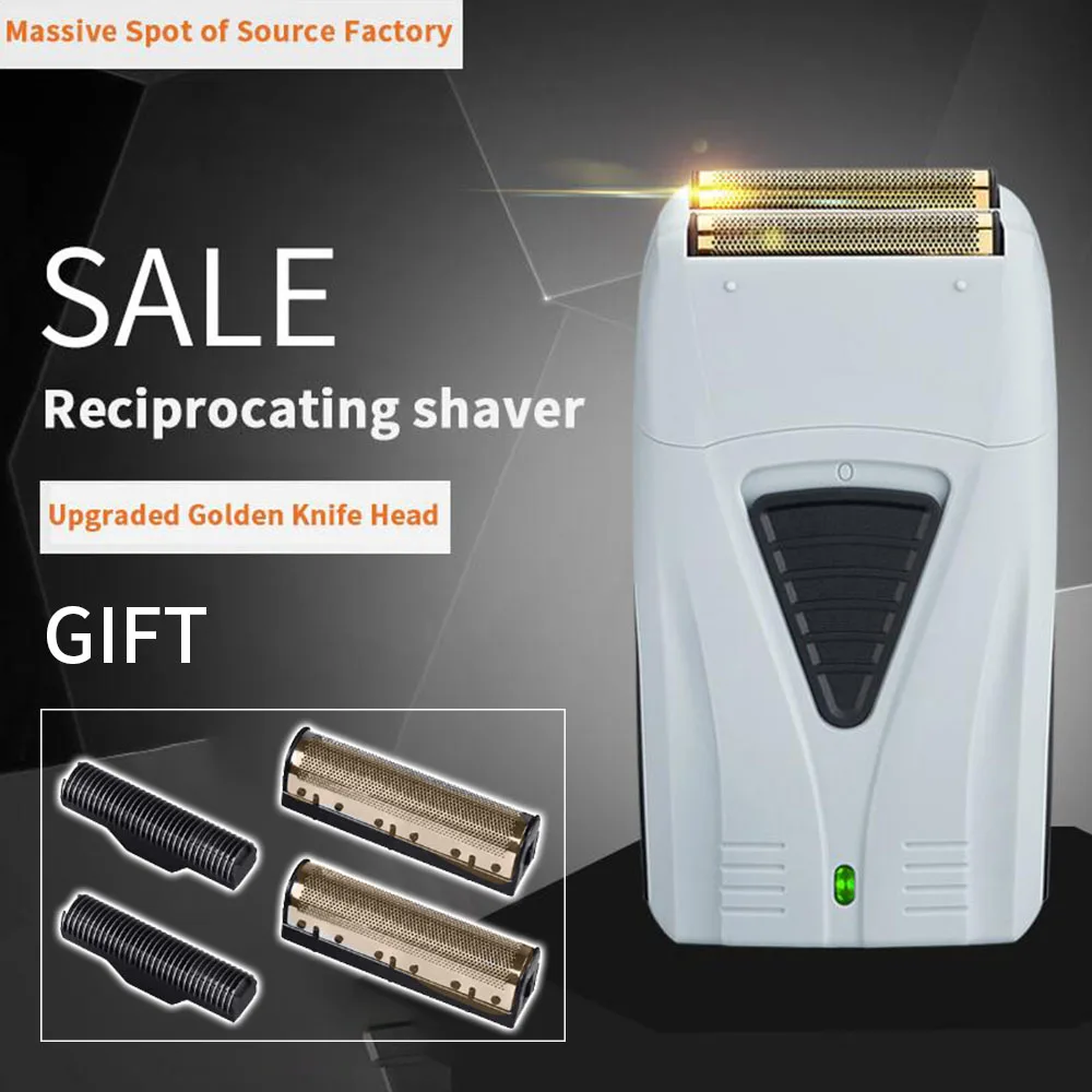shaver gold cutter Возвратно-поступательная бритва, триммер, бритва, машинка для стрижки волос, электробритва, машинка для стрижки бороды, Парикмахерская Бритва для мужчин, стильный инструмент - Цвет: shaver gold cutter