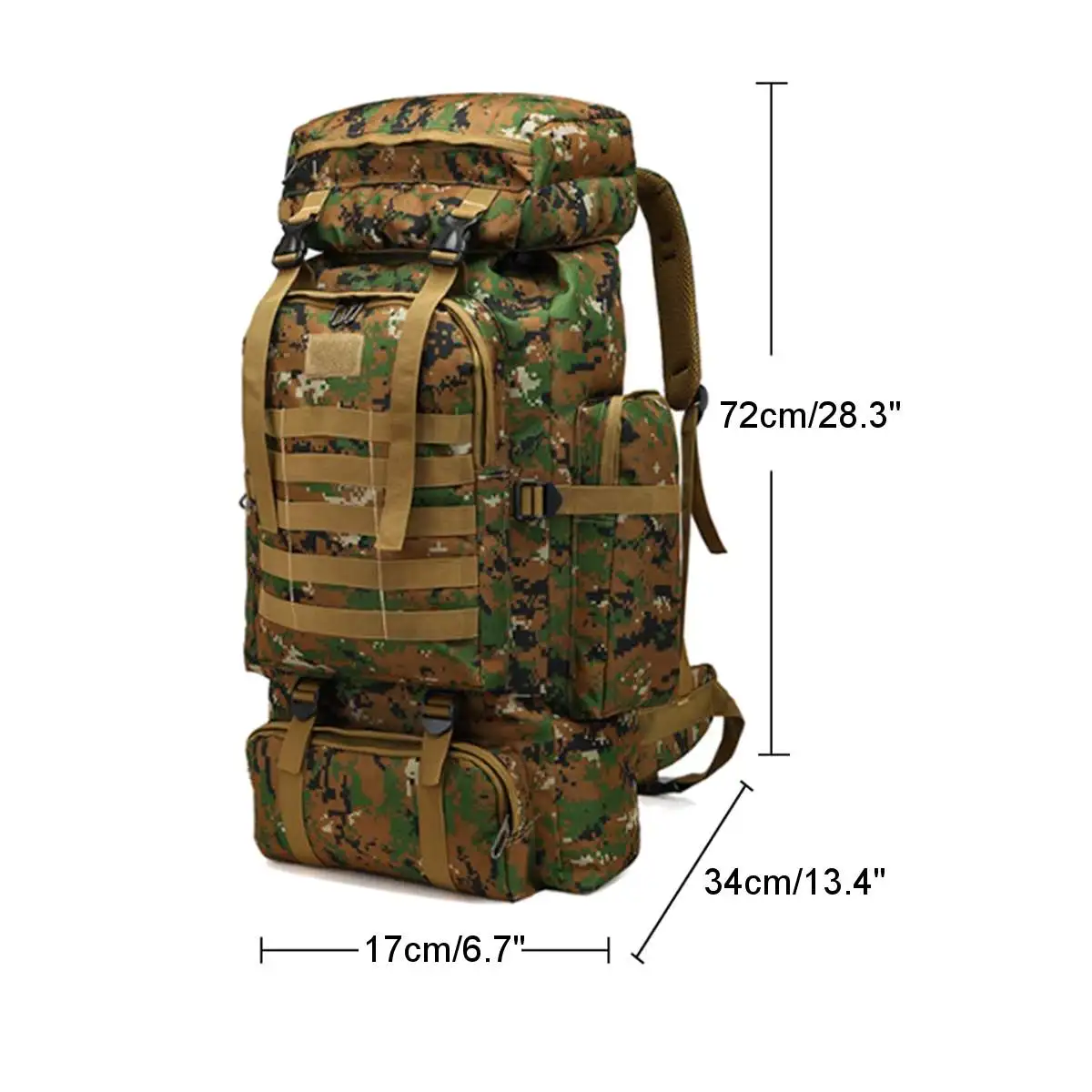 

80L Outdoor Military Rucksacks 600D oxford Waterproof Tactical backpack Sports Camping Hiking Trekking Fishing Hunting Bags
