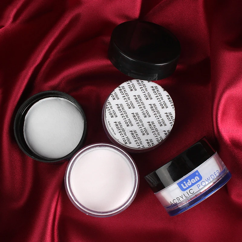 Акриловый порошок кристалл розовый белый прозрачный гель для ногтей Маникюр