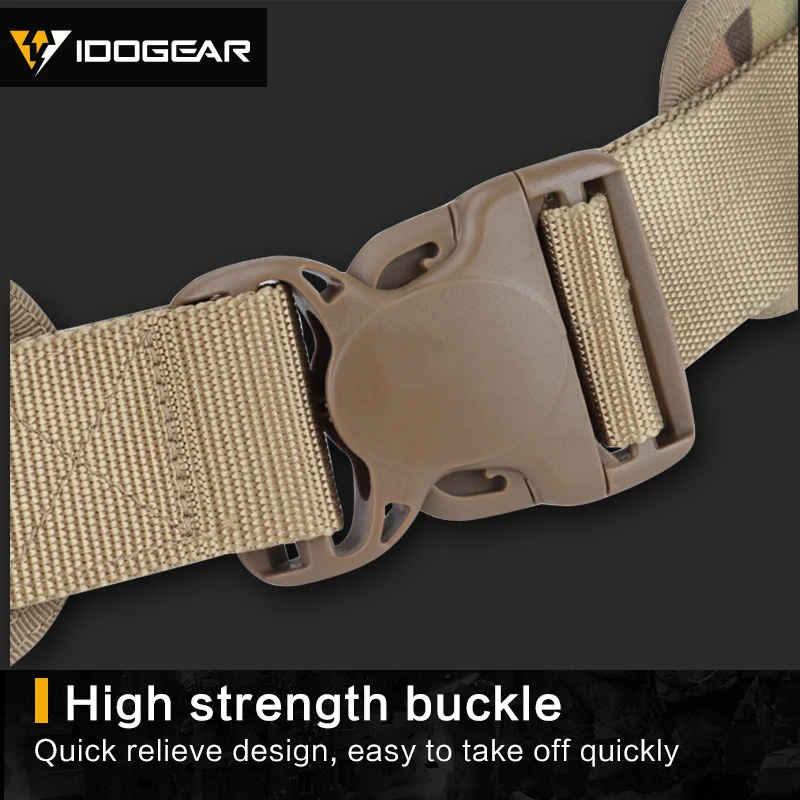 Тактический ремень IDO GEAR MOLLE с быстросъемной лазерной резкой мягкий внутренний и