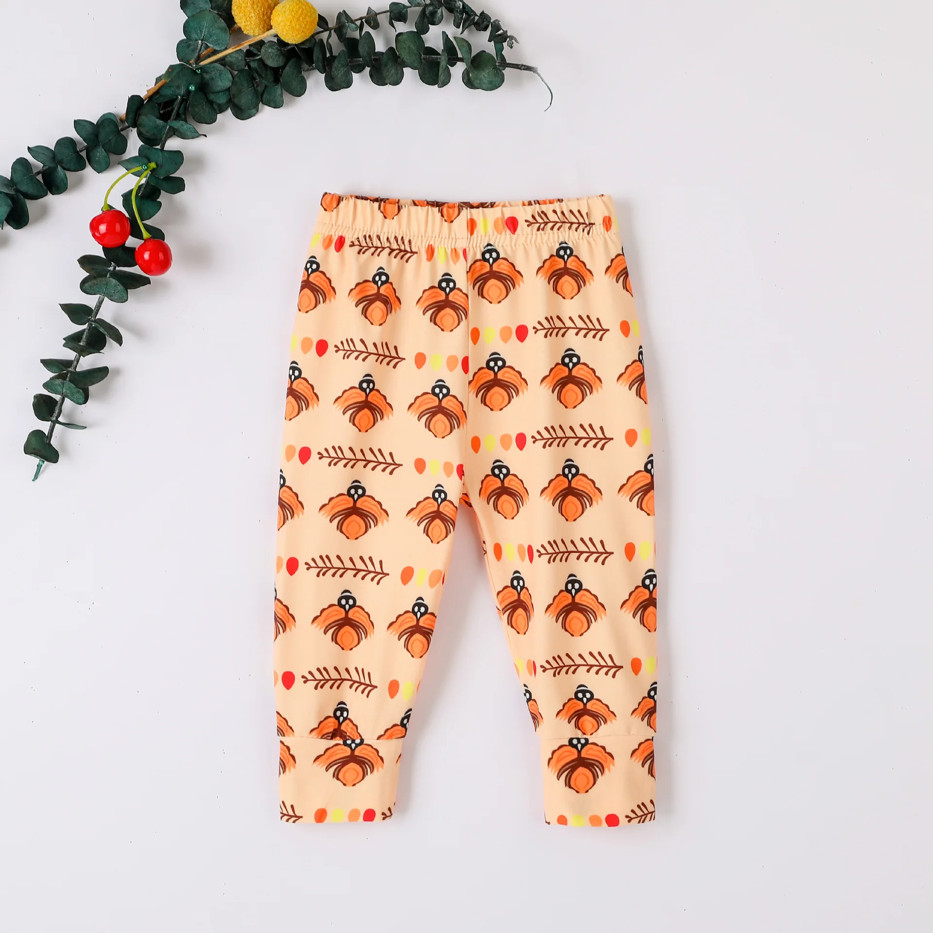 Новый милый костюм для новорожденных девочек на день благодарения комбинезон с