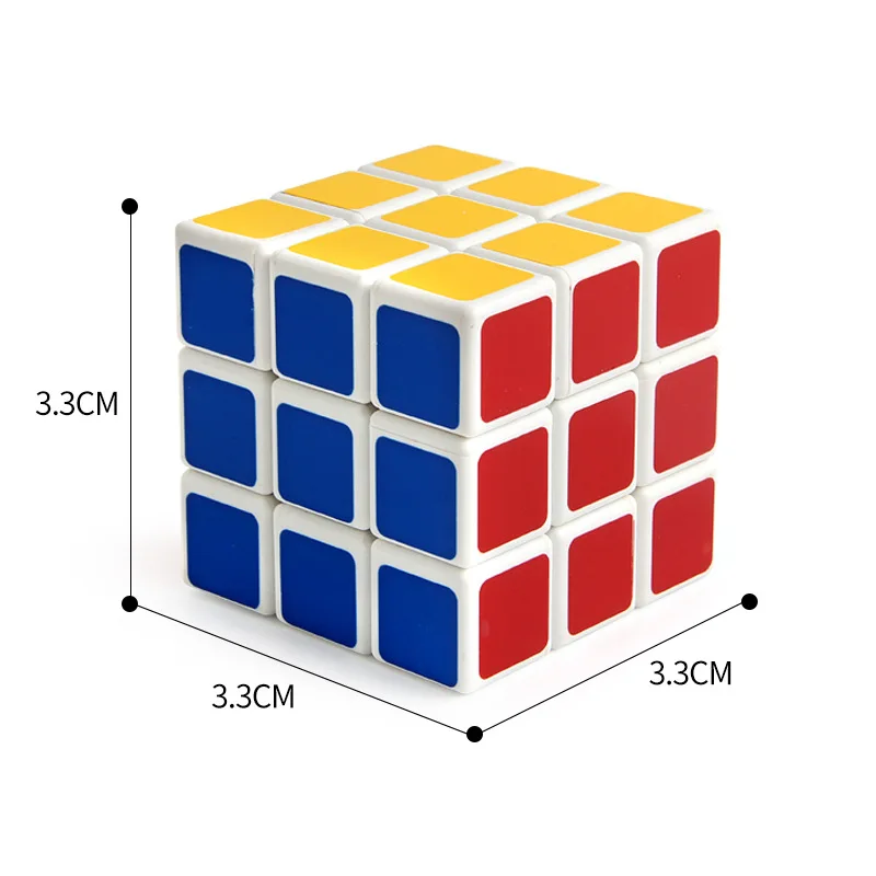 

3.3CM Mini Speed Magic Cube Stickerless Portable Cube Puzzle Games Design For Kids Professional High Quality Cubo Magico Gifts