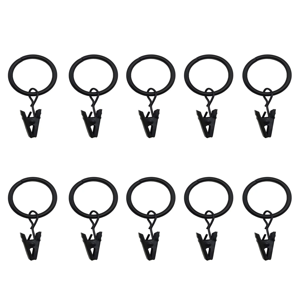 20Pcs/set Home Decoration Rod Clips Window Shower Clamps Bath Metal curtain Ring Hook Retro Clothespin Pole Buckle Accessories - купить по