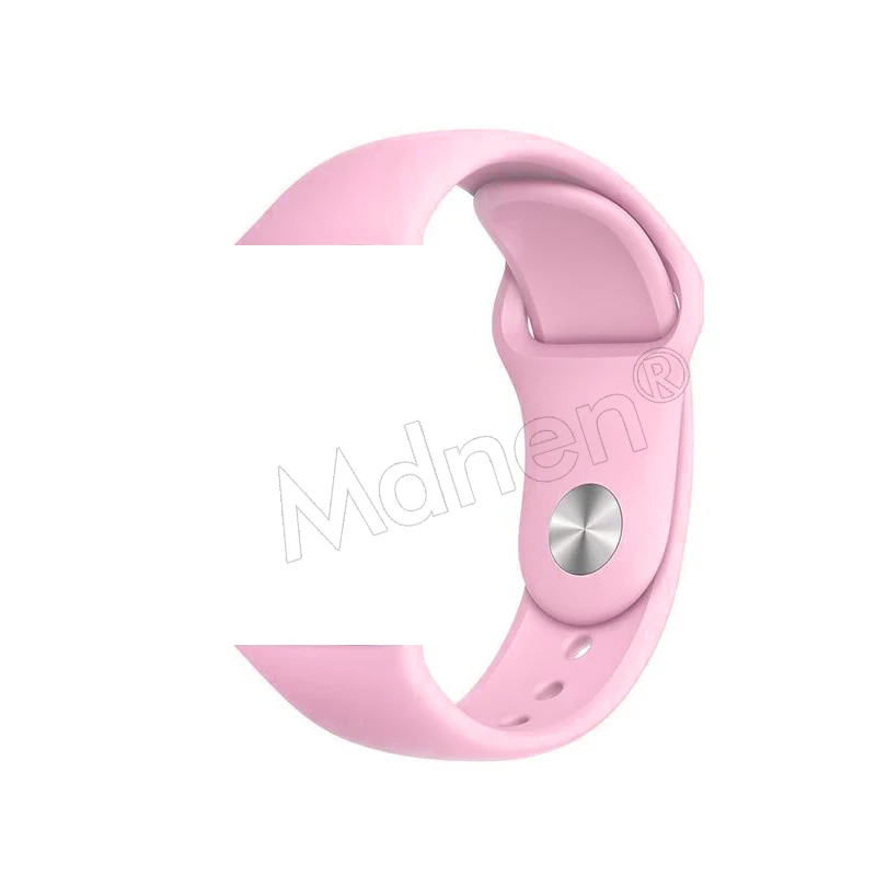 Силиконовый ремешок-петля для Apple Watch 42 мм 38 мм Iwatch 5 4 3 2 1 браслет с магнитной пряжкой - Цвет ремешка: 17 Light pink