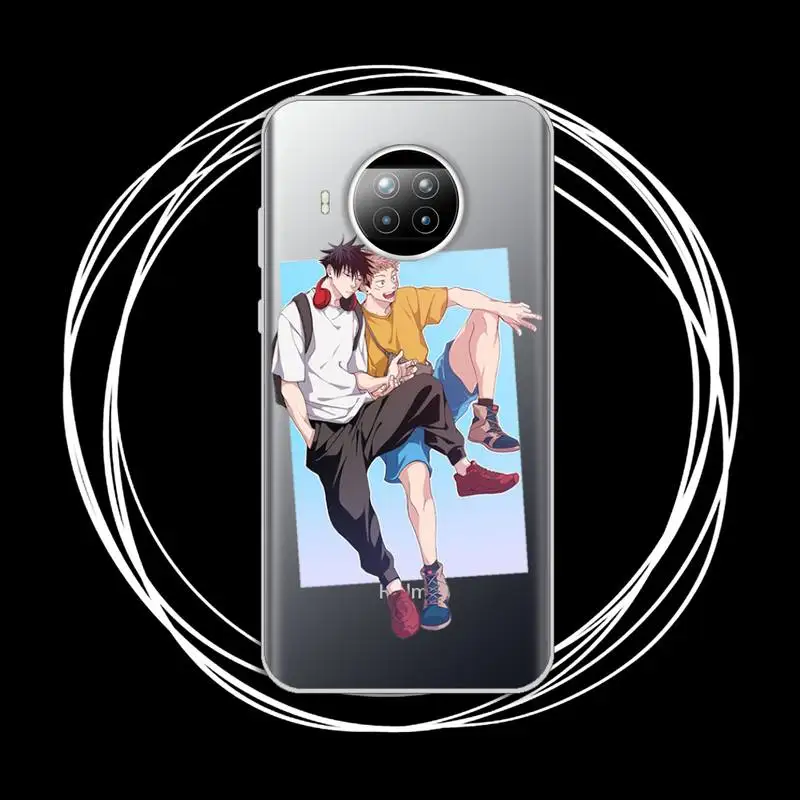 

Anime Jujutsu Kaisen Phone Case Transparent for xiaomi redmi note 8 9 9s 11 10t lite pro