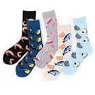 Европейский и американский новый продукт, Брендовые мужские носки, персонализированные носки серии арахис, морепродукты, парные хлопковые носки