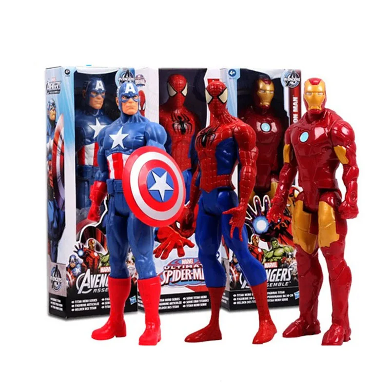 Фильм Marvel Super Heros Капитан Америка Ironman Человек Паук Дисней Игрушки Коллекционная