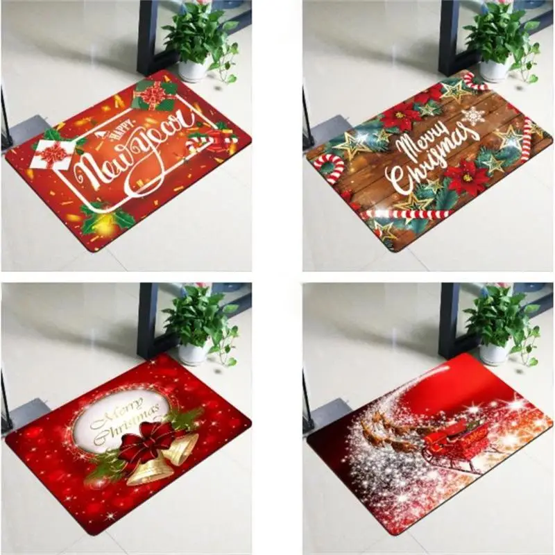 

Merry Christmas Party Carpets Rug for Living Room Bedroom Kids Room Decor Carpet Home Hallway Rugs Child Bedside Floor Mats