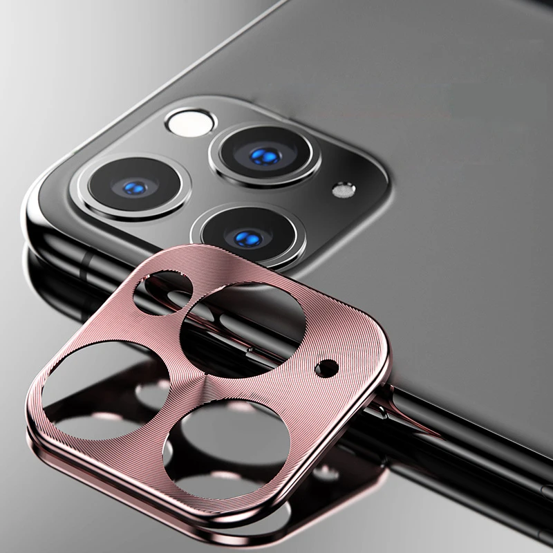 Rose Gold case Metal Case on For iPhone X Camera Lens Screen Protector Bumper Cover for iPhone XS MAX XR XSMAX X 11 Pro Max Ring Tempered Glass - Цвет: Rose Gold case