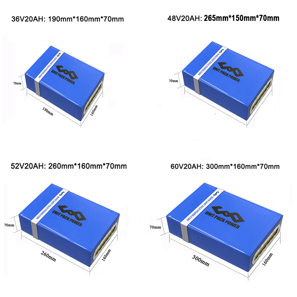 Аккумулятор для электрического велосипеда 48 В 52 в 20 Ач мощное быстрое зарядное