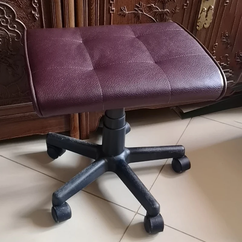 

Modern rest foot small computer chair household footrest lift staff chair work office footrest shoe changing stool WF