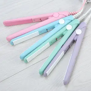 Выпрямитель для волос 2 в 1, керамический электрический сланцевый утюжок, выпрямитель для волос, антистатический мини-выпрямитель для волос