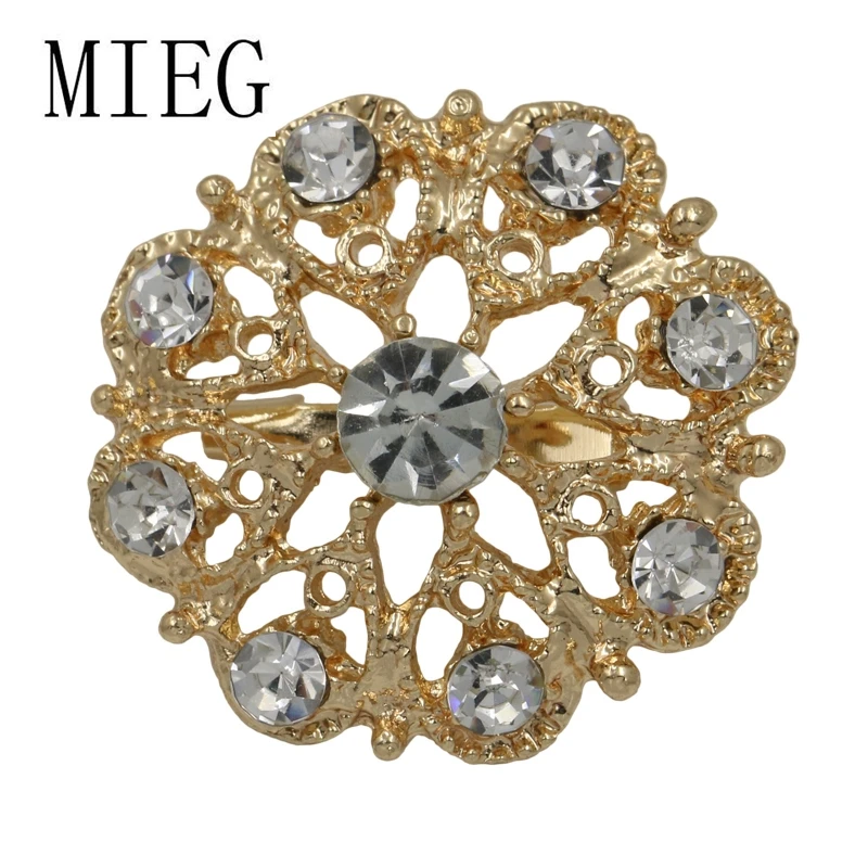 MIEG брендовая позолоченная прозрачная кристальная Стразы Bijoux маленькая 1