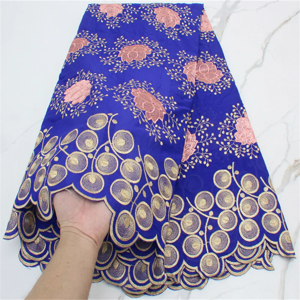 Swiss Lace Fabric 2022 Dubai Lace Embroidery Nigerian African Lace Fabrics 100% Cotton Swiss Voile Lace In Switzerland 4289B