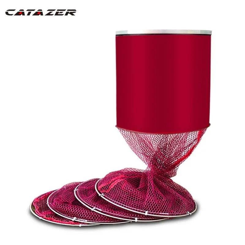 

5 Layers Fishing Net 2m/2.5m/3m/4m/5m Collapsible Fish Shrimp Minnow Fishing Bait Trap Dip Net Cage Keep Fish Alive