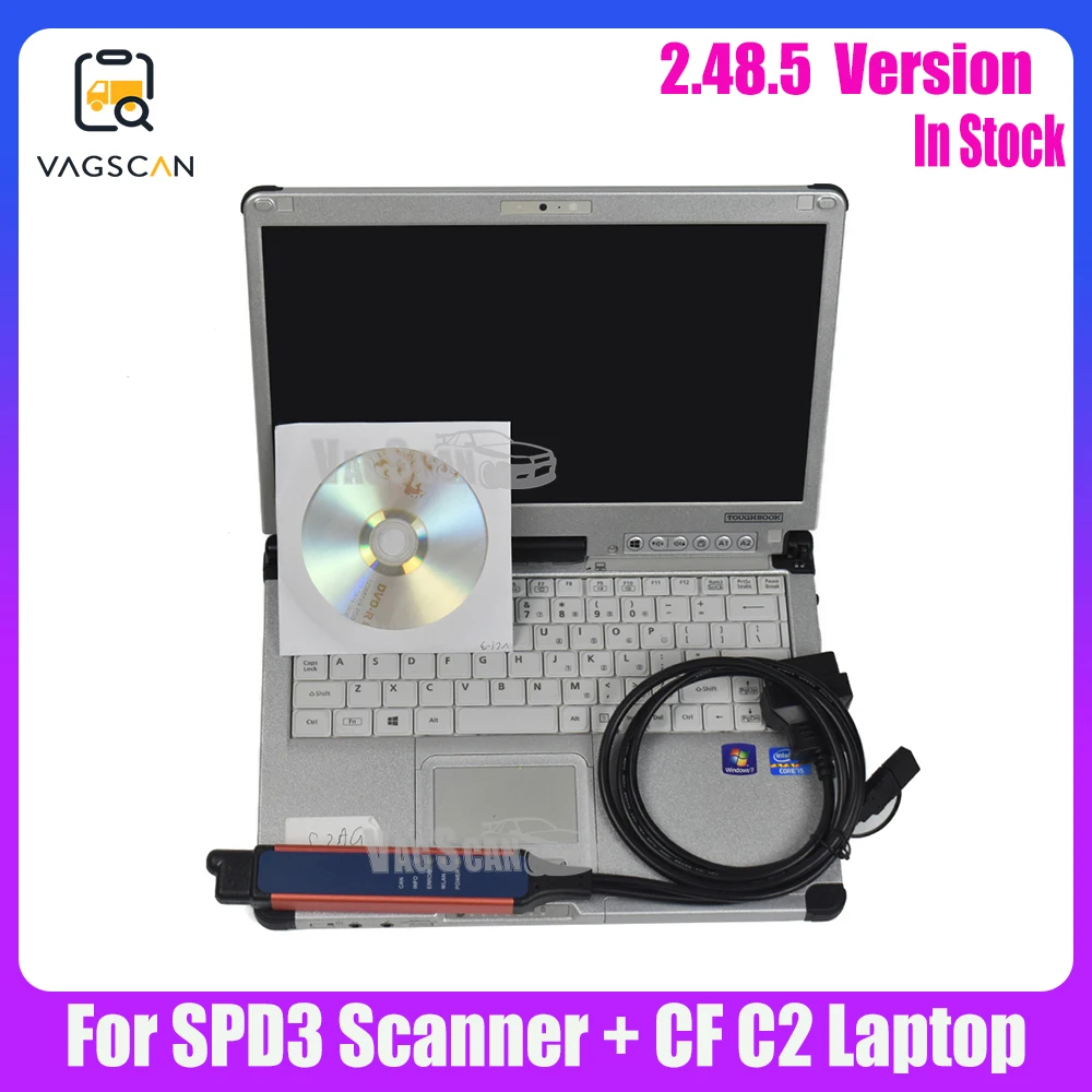 

SPD3 2.48.5 Version For VCI3 Wifi Scanner Wireless Trucks Heavy Duty Diagnostics with Toughbook CF19 CFC2