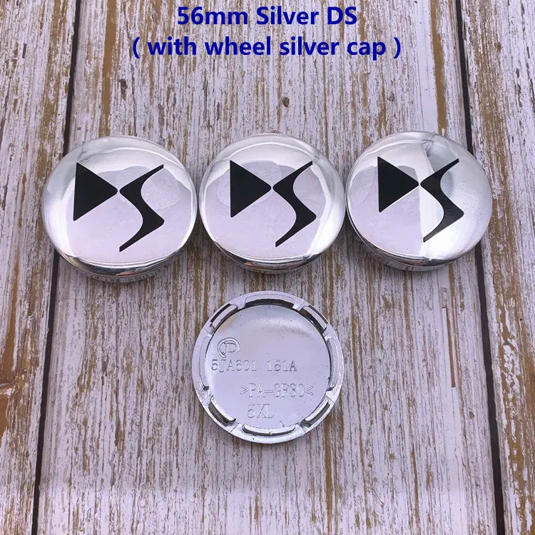 4 шт. 56 мм 60 логотип DS Автомобильная эмблема Центр колеса Колпачок значок колпачок