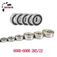 1pc 6000 6001 6002 6003 6004 6005 6006 6007 6008 2rszz rubber bearing ball bearing sealed deep groove miniature bearing 3d part