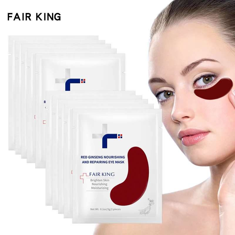 

Anti-Puffiness Whitening Eye Mask Red Ginseng Dark Circles Eye Patches Face Care Mask Treatment Gel Moisturizing 10pcs/lot