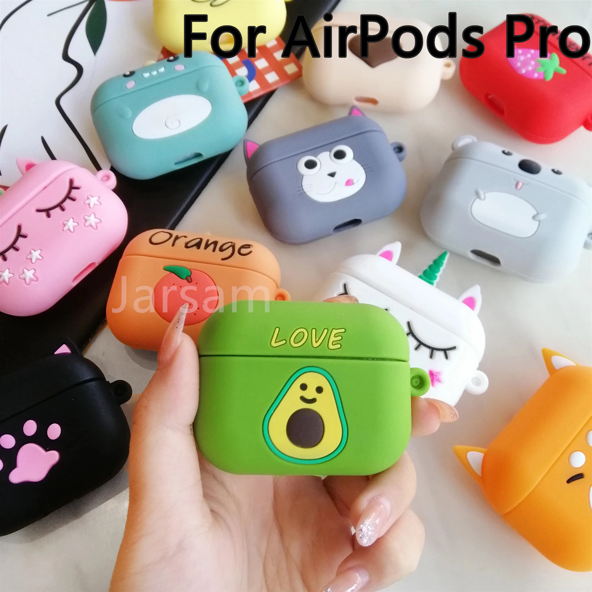 

Wireless Earphone Case For AirPods pro case Silicone Charging Headphones Case for Airpods pro Protective Cover