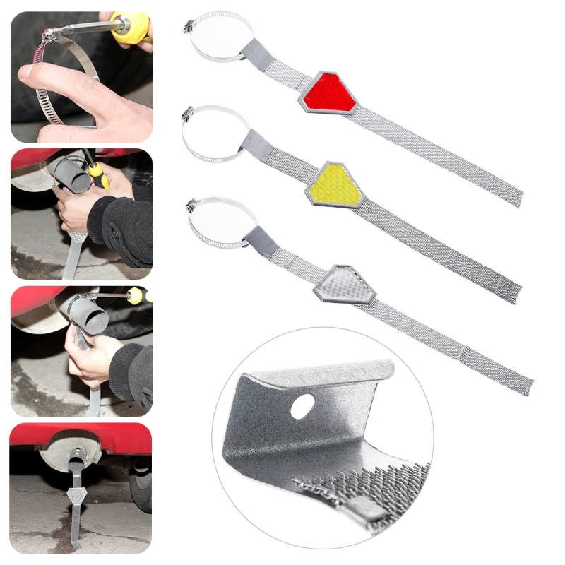 

QILEJVS Electrostatic Avoid Exterior Accessories Antistatic Belt Universal With Reflective Strips Auto Suplies Car Styling