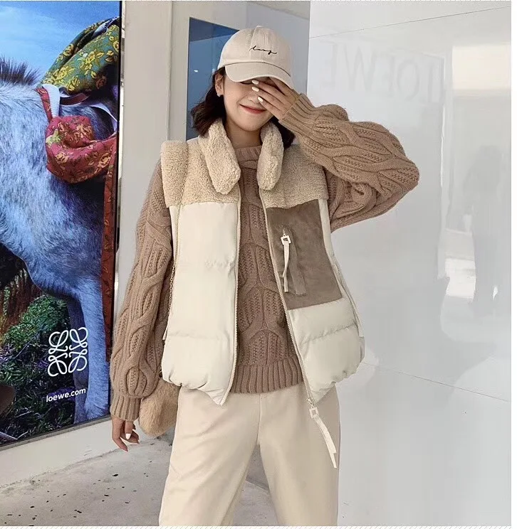 Женский меховой лоскутный жилет 2019 осень и зима короткий из искусственной