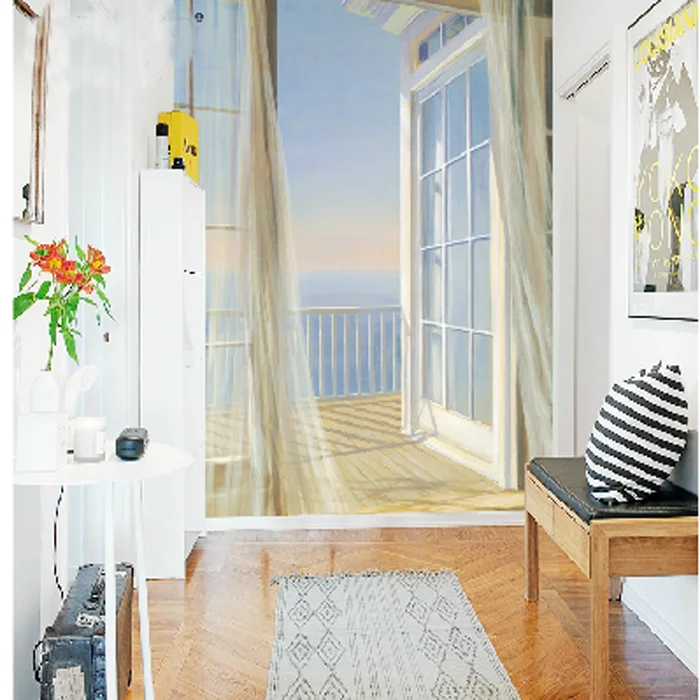 3D обои для гостиной спальни фона телевизора Настенные коридора раздвижные с