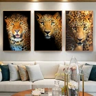 Животные искусство Леопард Jaguars холст живопись на стену художественные плакаты печатные настенные картины для гостиной дома Настенный декор