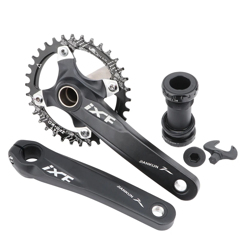 

IXF Mountain bicycle crank 104BCD 32 34 36 38T 170mm hollow integrated crank bottom bracket 1 Suit single disc MTB crank