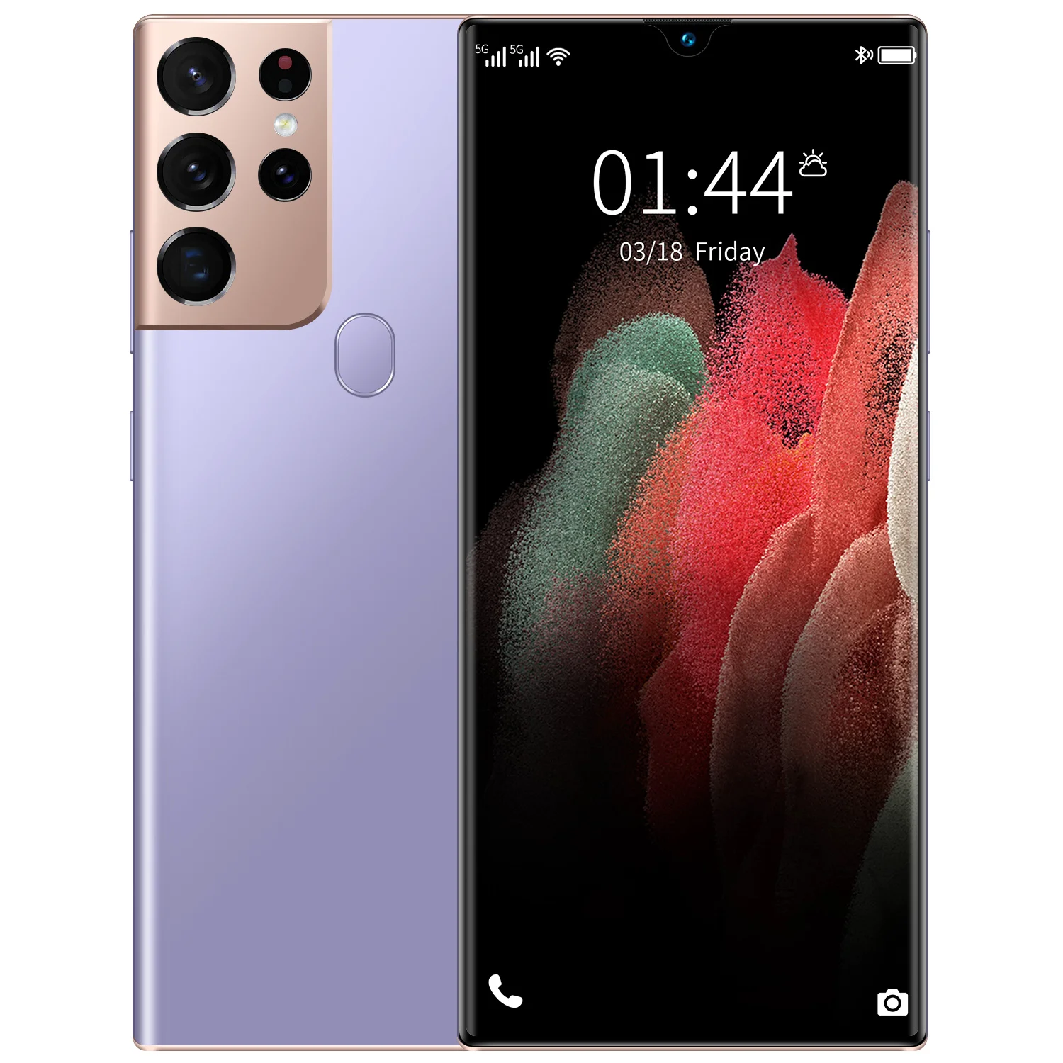 

S21U 16GB+512GB 6.9 Inch Fingerprint Unlock 32MP+64MP Smartphones Andriod 11 Deca Core Dual SIM+Miro SD Cell Phones MTK6889+