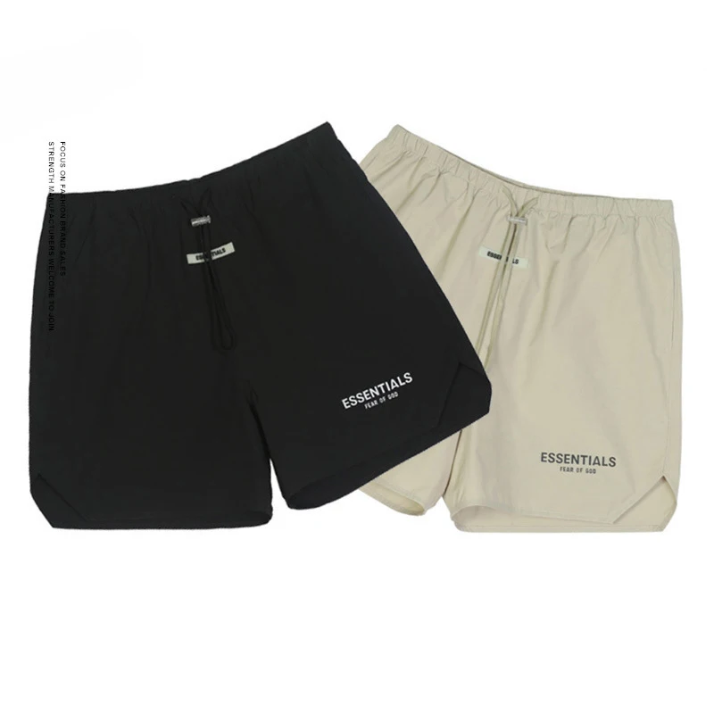 

hip hop new high street men summer shorts summer Thin polyester Flared overalls men Overalls pants sport shorts for men