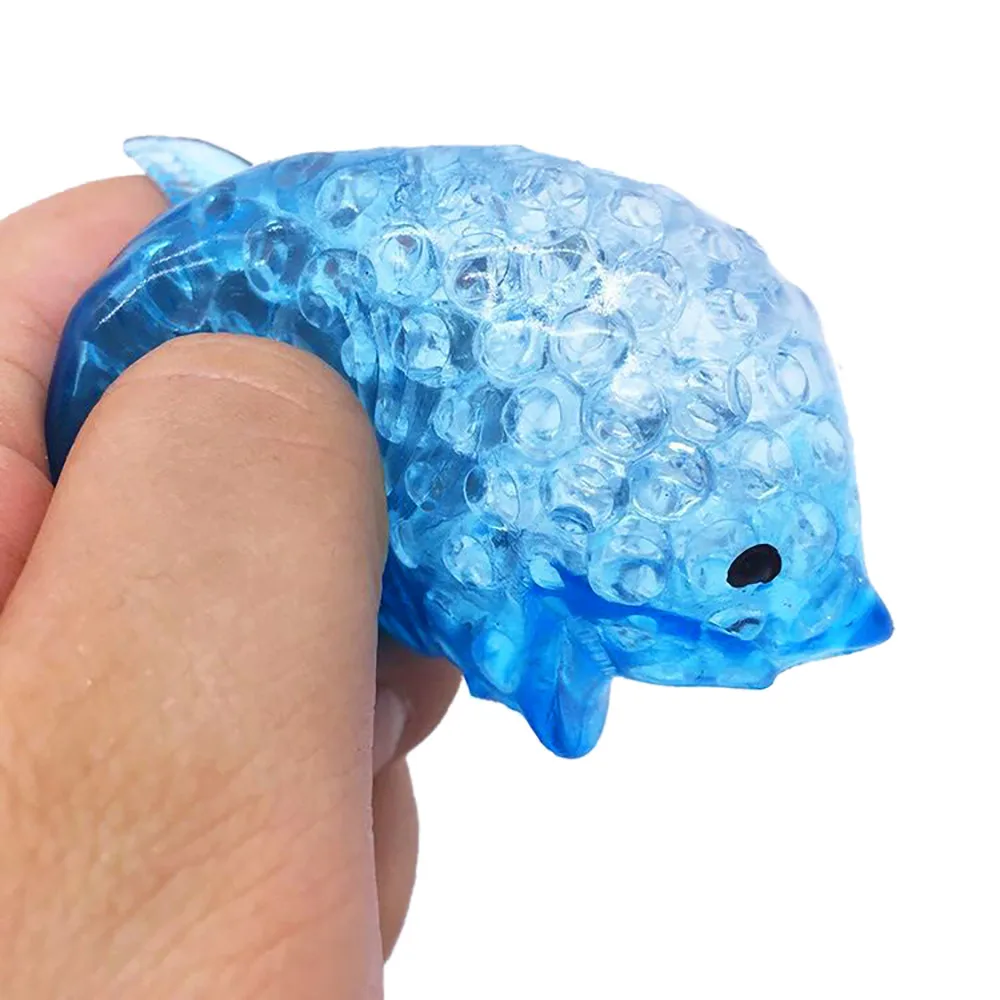 

Kawaii Fidget Toys Spongy Fish Bead Stress Ball Toy Squeezable Squishies Toy Stress Relief Toy Decompression Toys for Children
