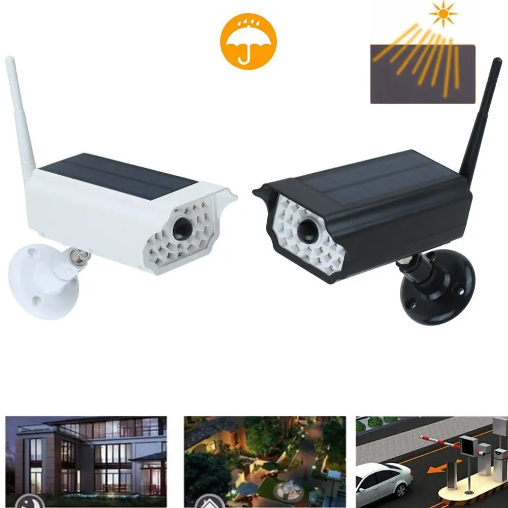 

New LED Solar Power Street Light PIR Motion Sensor Spotlight Outdoor Lamp Garden Yard Simulation Monitoring Security Lamp