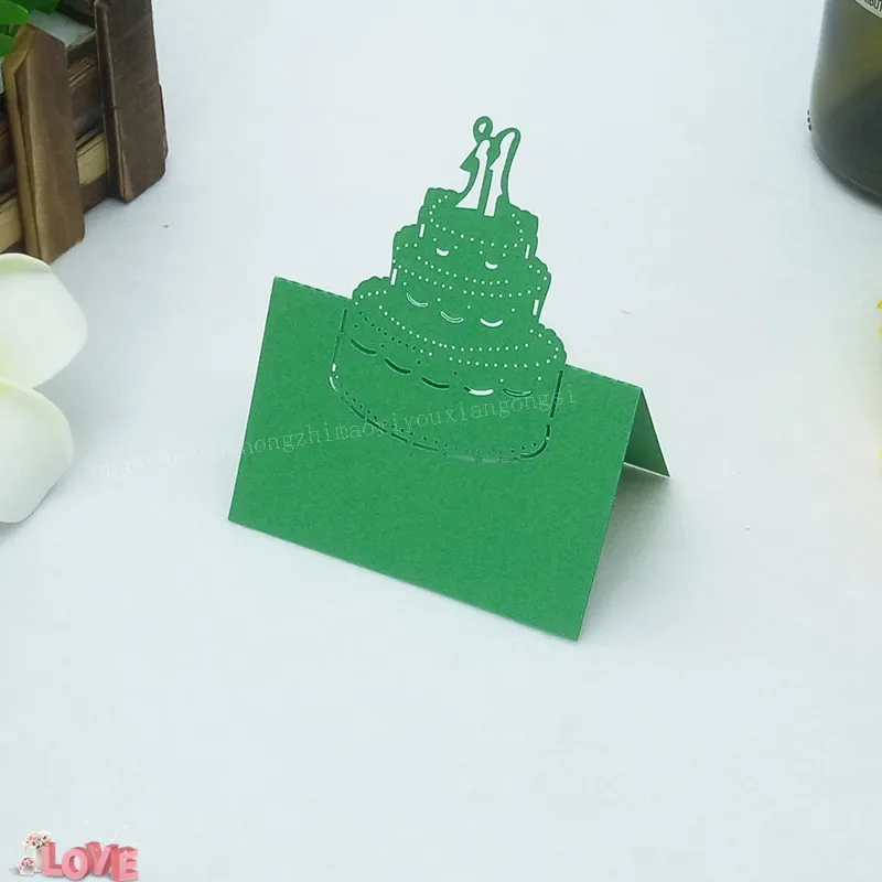 100 шт. лазерная вырезка торта романтические свадебные пригласительные открытки