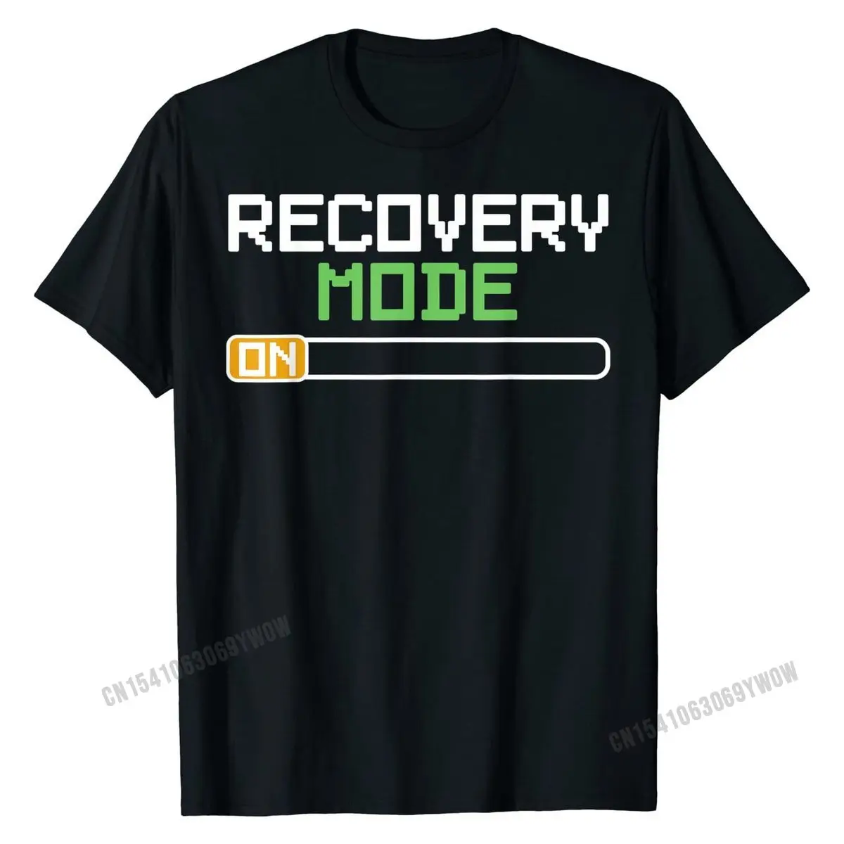 

Recovery Mode On Get Well Gifts Funny Injury T-Shirts Prevailing Street Top T-shirts Cotton Men's Tops Tees Street