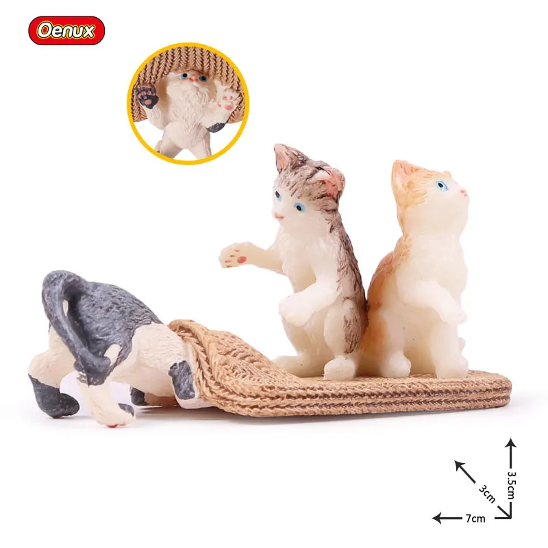 Фигурка персидской кошки Oenux милая фигурка котенка развивающая Миниатюрная