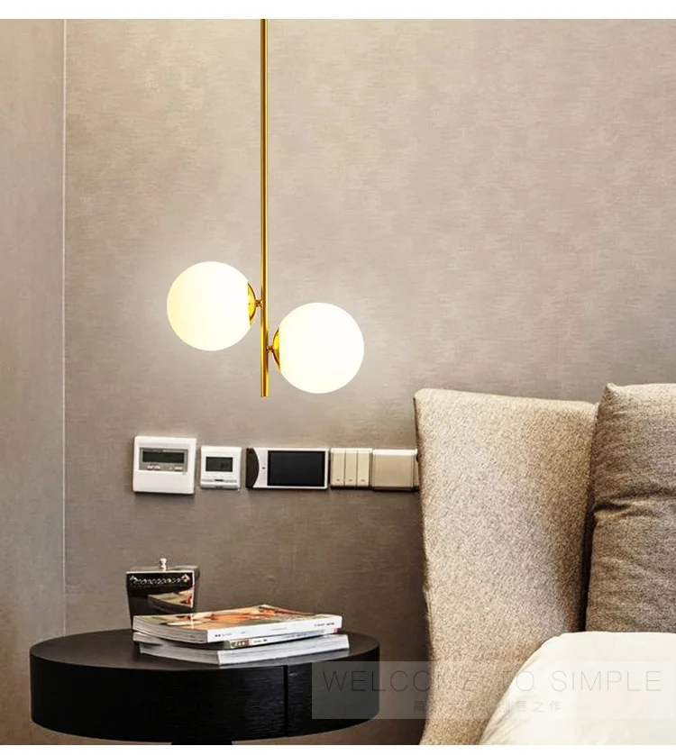 Скандинавский пост современный стеклянный шар пузырьковый коридорный для