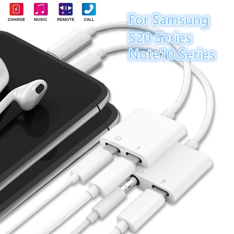Адаптер USB C для Samsung S20Ultra S20 S10 Plus Note 10 Pro Note10 5G до 3 5 мм разъем зарядки наушников
