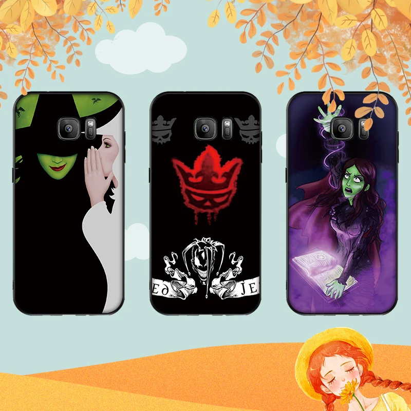 Лицо было зеленым злой ведьмы Мягкий силиконовый чехол для телефона Samsung Galaxy S6 S8