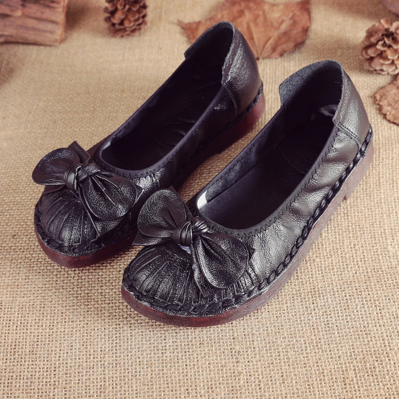 

Women Genuine Leather Shoes Female Brand High Quality Comfort Flats Mom Casual Summer Shoes 2021 Fashion Oxford Flats