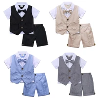 baby boys gentleman birthday outfit infant wedding party gift suit toddler baptism formal clothing set christening dress