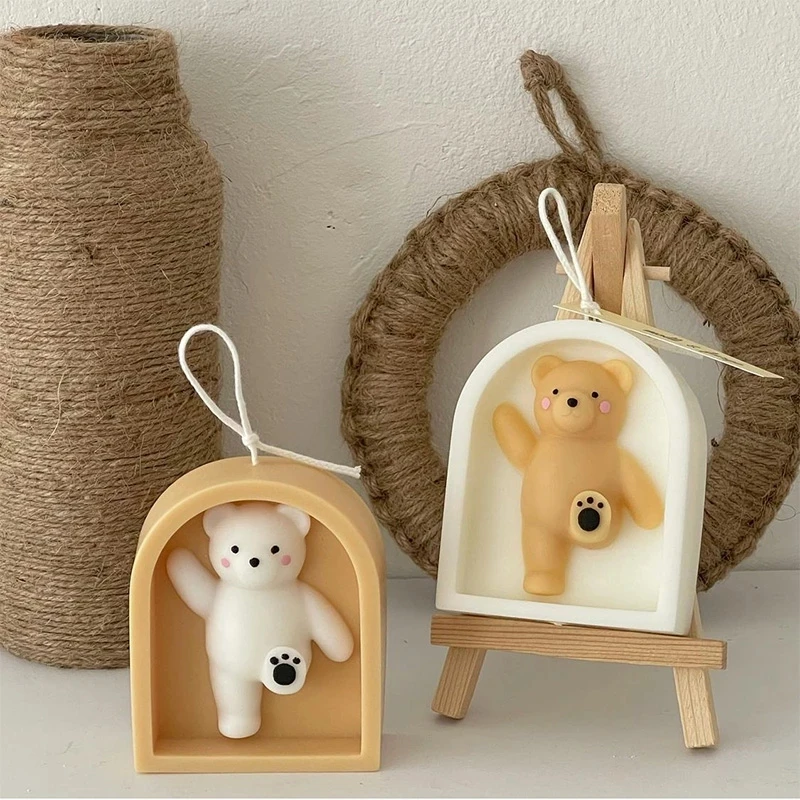 Искусственная форма Тедди силиконовая для мыла из соевого воска