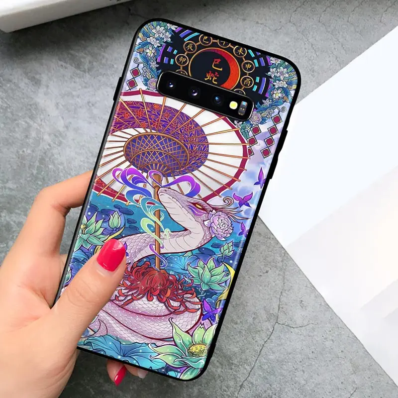 

Chinese Patterned for Samsung Galaxy S21 Note 20 S20 FE Lite Ultra 10 9 8 Pro S10E S10 5G S9 S8 S7 S6 Plus Phone Case