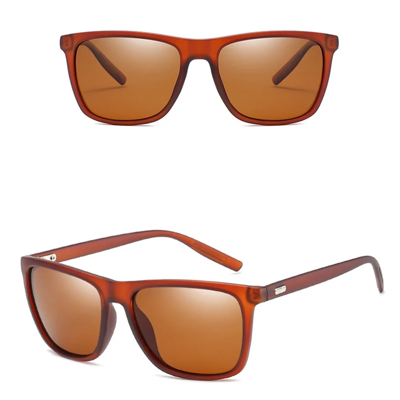 

New Square Polarized Men's Sunglasses Uv400 Anti-Radiation Glare Ladies Sunglasses Fashion Brand Sports Driving Sunglasses