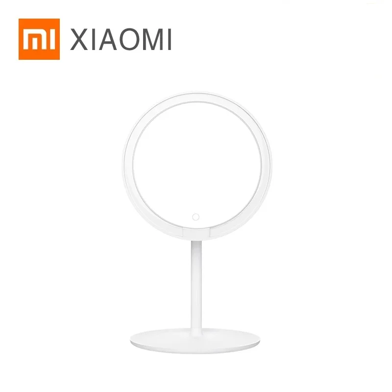 

Зеркало для макияжа Xiaomi Mijia со светодиодной подсветкой, 2000 мАч, Ra92, с тремя режимами работы, регулируемое мягкое освещение 900lux, 6,5 дюймов, HD по...