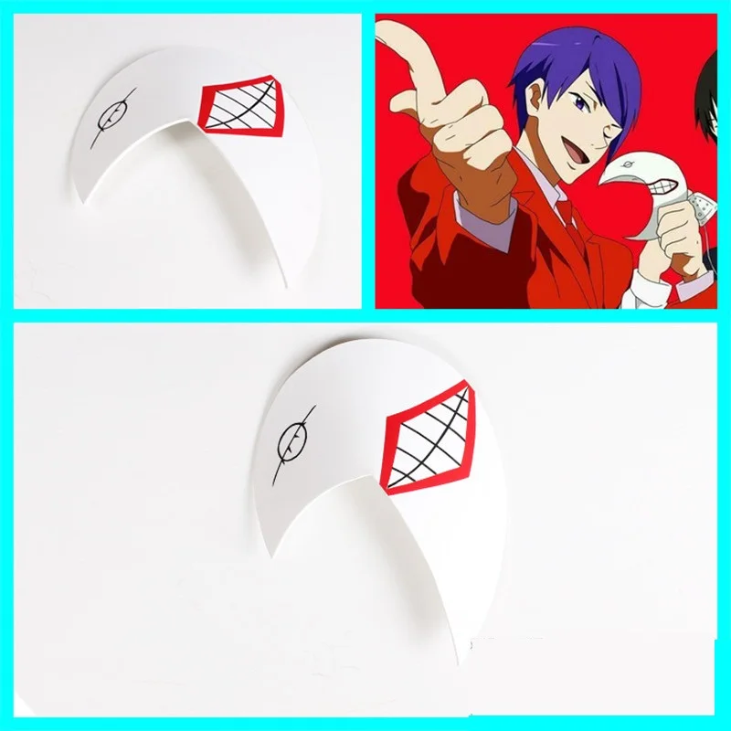 

1 предмет, одежда с надписью «Tokyo Ghoul Шу цукияма Косплэй маска ПВХ Хэллоуин вечерние реквизит ролевая игра маска аксессуар